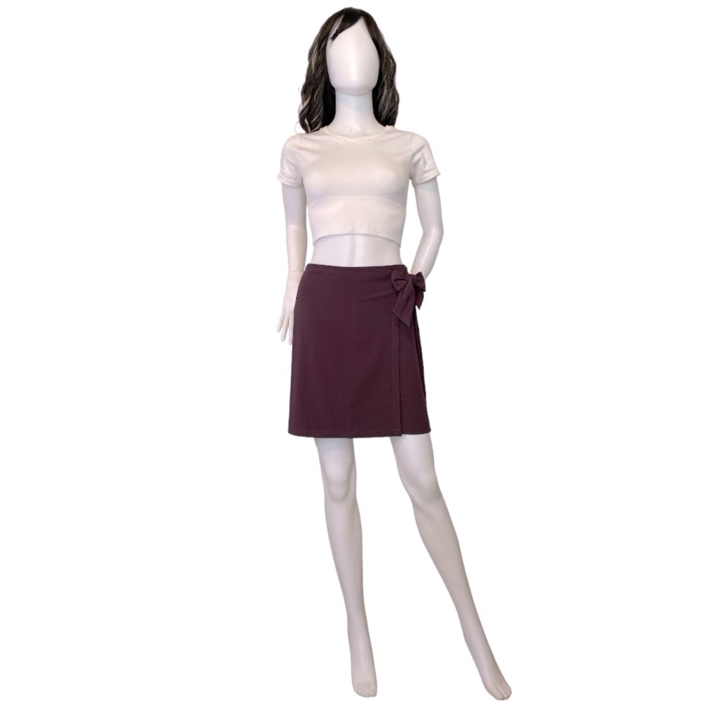LOFT Faux Wrap Mini Skirt